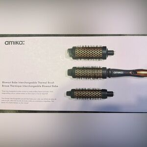 Amika Thermal Brush Trio with Black and Brown Design